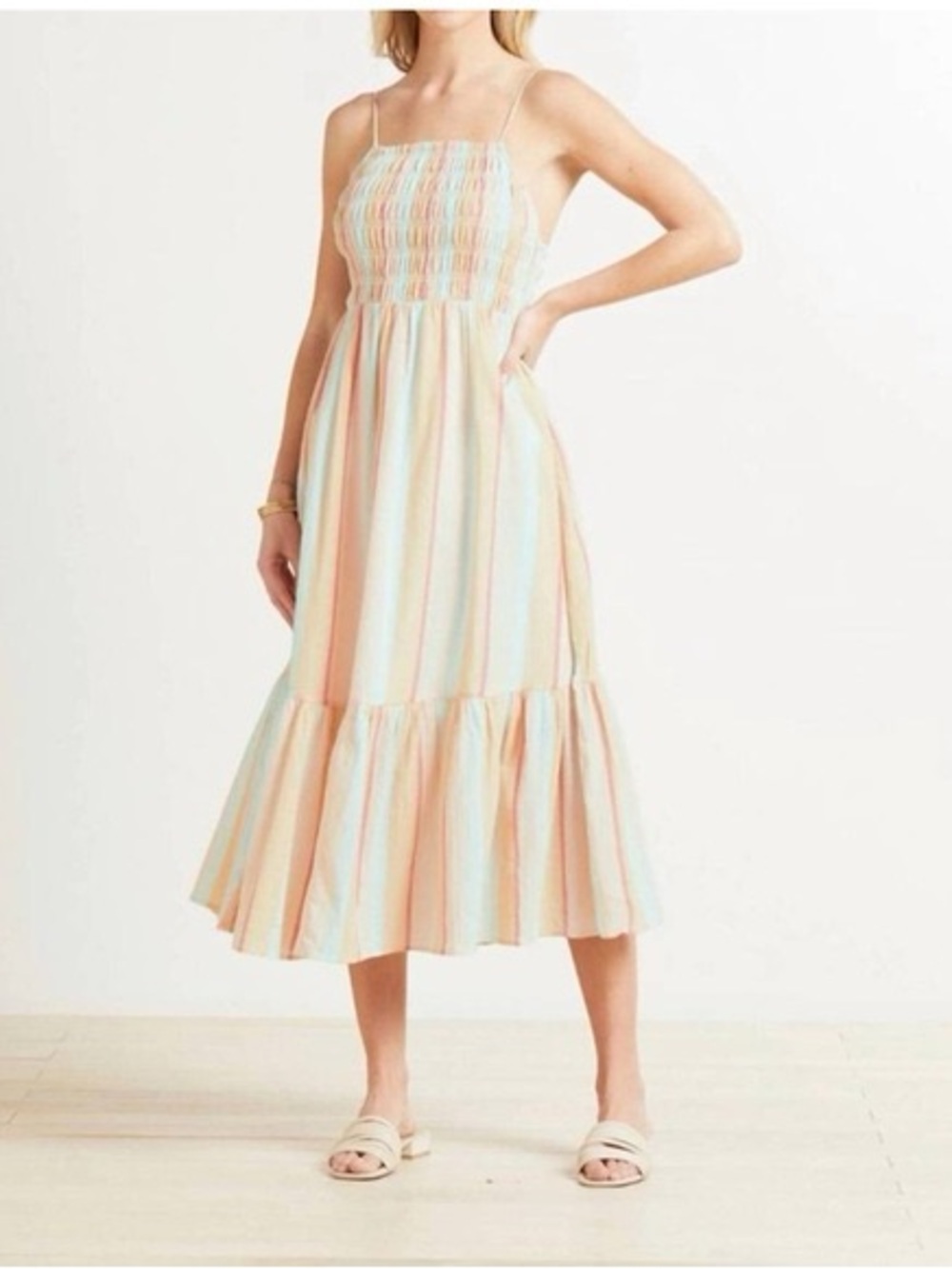 Z Supply Jazmin Striped Smocked Dress
